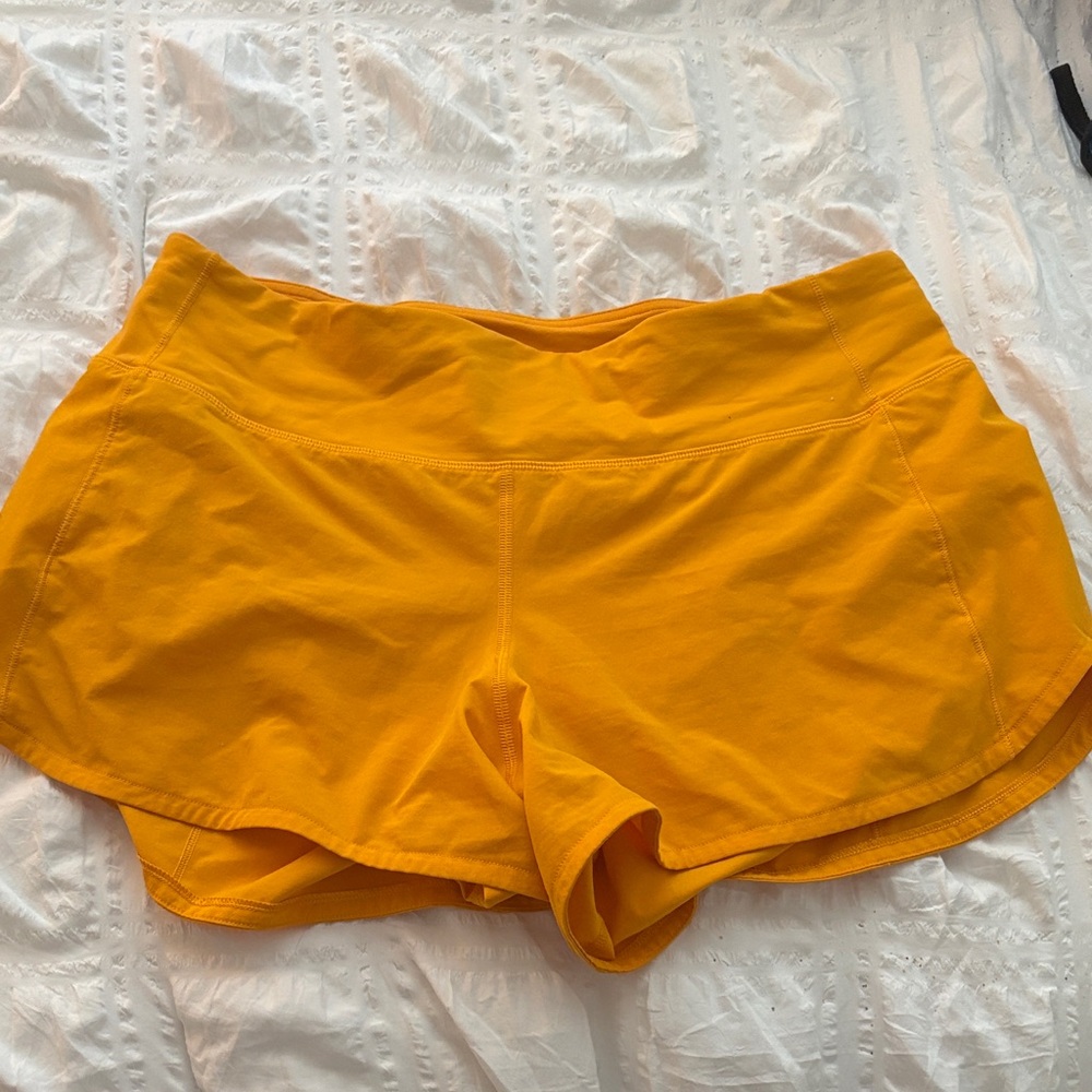 lululemon athletica Bright Yellow Athletic Shorts